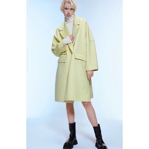 Oversized Lapel Collar Coat